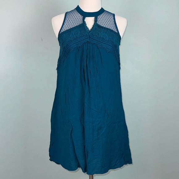 Delicate Deep Sea Blue Dress - Picture 1 of 7